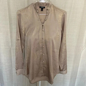 Women's Express Long Sleeve Metallic Blouse - Sz. M
